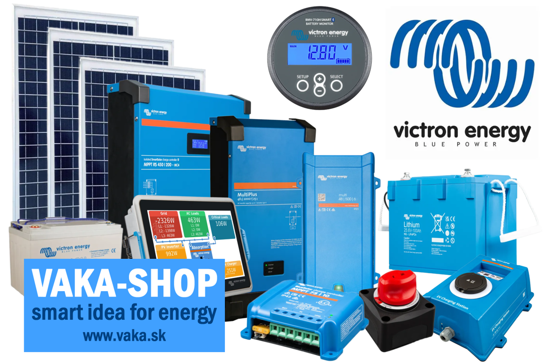Victron Energy solárny ostrovný systém s LiFePO4 batériami pre lode a karavany
