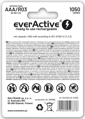Akumulátor everActive 4x AAA / R03 Ni-MH 1050 mAh