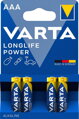 Batéria alkalická VARTA Longlife Power 4x AAA 1250 mAh 04903