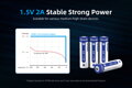 XTAR akumulátor 4x AA/R6 1,5V 2000 mAh s ochranou BOX