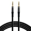 Kábel everActive audio AUX konektor Jack 3,5mm stereo 150cm silikón čierny CBS-1,5JB