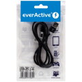 Kábel iPhone USB everActive CBS-1IB silikon čierny 1m