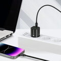 Napájací adaptér everActive SC-390QB s USB QC3.0 a USB-C PD PPS 30W