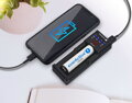 Nabíjačka everActive UC-100C USB-C pre 1x Li-Ion/Ni-MH batérie