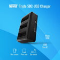 Nabíjačka trojkanálová Newell SDC-USB pre Gopro AHDBT-901 NL2490