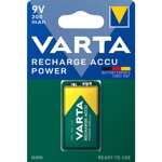 Akumulátor VARTA Recharge Accu Power 1x 9V / 6F22 200 mAh 56722