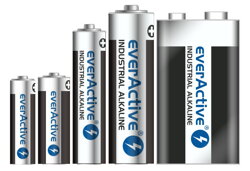 primárne alkalické nenabíjateľné batérie