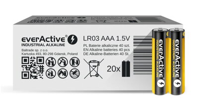 Batéria everActive 40x AAA / LR03 alkalická 1100 mAh EVLR03S2IK