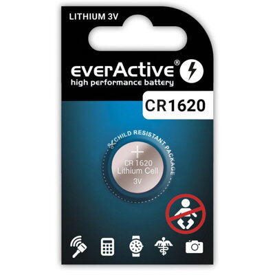 Batéria everActive 1x CR1620 3V litiová CR16201BL