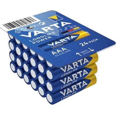 Batéria alkalická VARTA Longlife Power 24x AAA 1250 mAh 04903-24