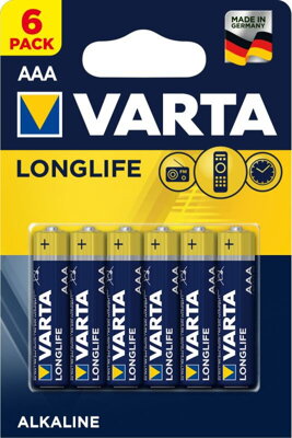 Batéria alkalická VARTA Longlife 6x AAA 4103
