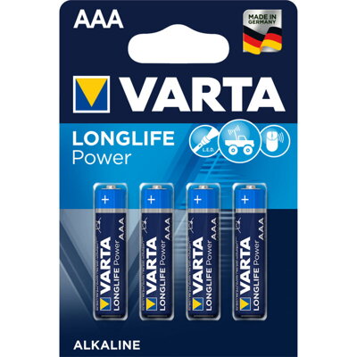 Batéria alkalická VARTA Longlife Power 4x AAA 1250 mAh 04903