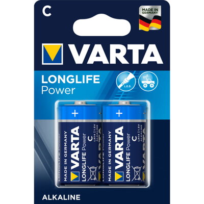 Batéria alkalická VARTA Longlife Power 2x C 7800 mAh 04914