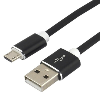 Kábel Micro USB everActive CBS-1MB silikón čierny 1m