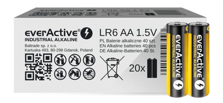 Batéria everActive 40x AA / LR6 alkalická 2700 mAh EVLR6S2IK