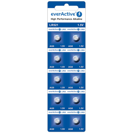 Batéria everActive 10x G0 LR521 1,5V alkalická EVAG0