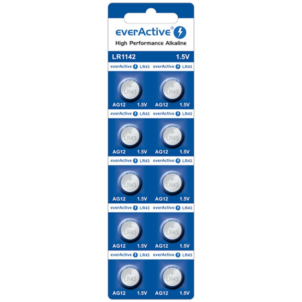 Batéria everActive 10x G12 LR1142 1,5V alkalická EVAG12