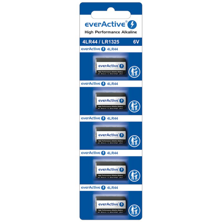 Batéria everActive 5x LR1325 6V alkalická 135mAh 4LR44BL5