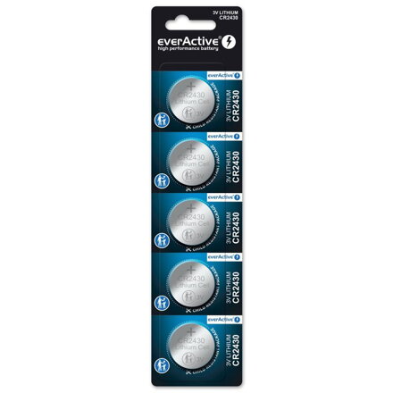 Batéria everActive 5x CR2430 3V litiová CR24305BL
