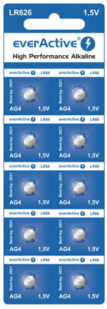 Batéria everActive 10x G4 LR626 1,5V alkalická EVAG4