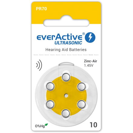 Batéria everActive 6x PR70 1,45V ULTRASONIC 10