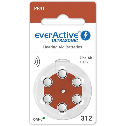 Batéria everActive 6x PR41 1,45V ULTRASONIC 312