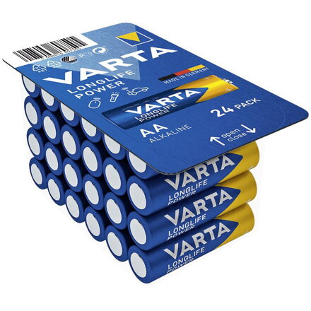 Batéria alkalická VARTA Longlife Power 24x AA 2850 mAh 04906-24