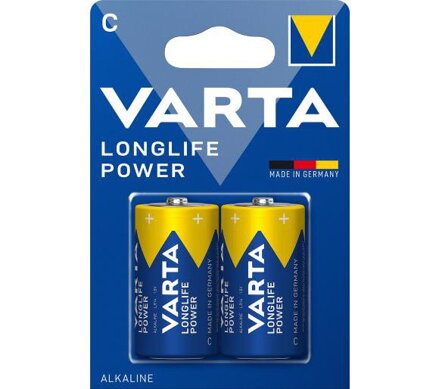 Batéria alkalická VARTA Longlife Power 2x C 7800 mAh 04914