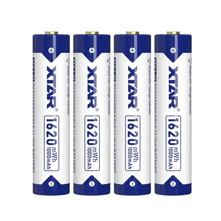 XTAR akumulátor 4x AAA 1,5V 1620 mWh 1000mAh s ochranou