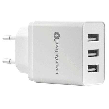 Napájací adaptér everActive SC-300 3xUSB 17W