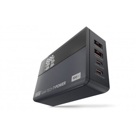 Napájací adaptér Newell GaN Tech T-power 2xUSB-A 2xUSB-C 100W NL3569