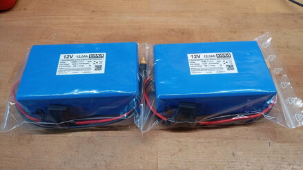 Náhradné Li-Ion batérie pre zavážaciu loďku, 3S4P, 12V, 12Ah, 10A, 2ks