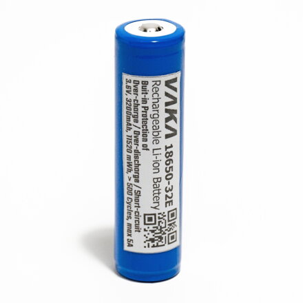 VAKA akumulátor 18650-32E, 3200 mAh s ochranou