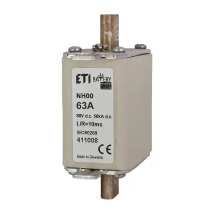 Nožová poistka DC M00 gBat 63A/80V DC 004110080