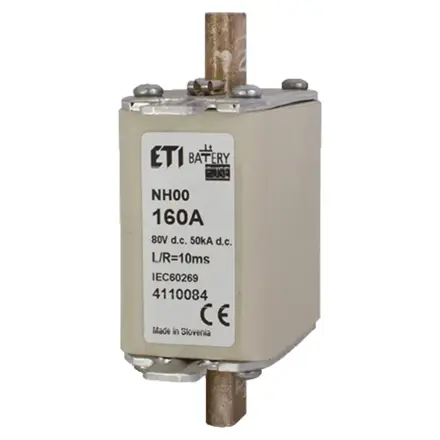 Nožová poistka DC M00 gBat 160A/80V DC 004110084