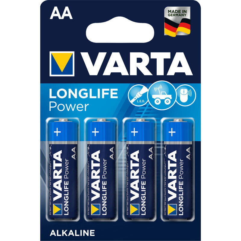Batéria alkalická VARTA Longlife Power 4x AA 2850 mAh 04906