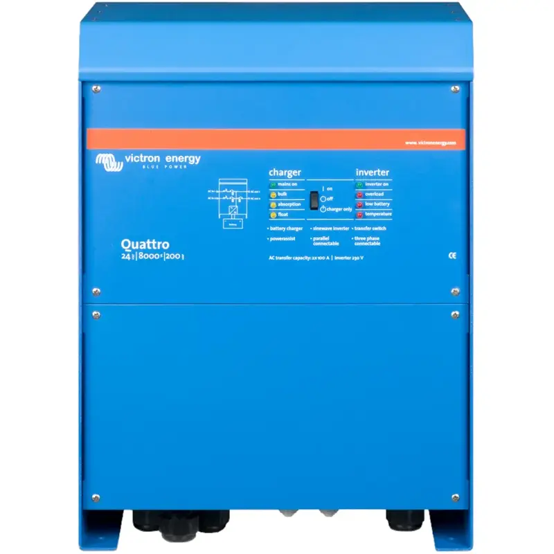 Menič/nabíjač Victron Energy Quattro 24V/8000VA/200A-100A/100A QUA248020010 Menič/nabíjač Victron Energy Quattro 24V/8000VA/200A-100A/100A QUA248020010