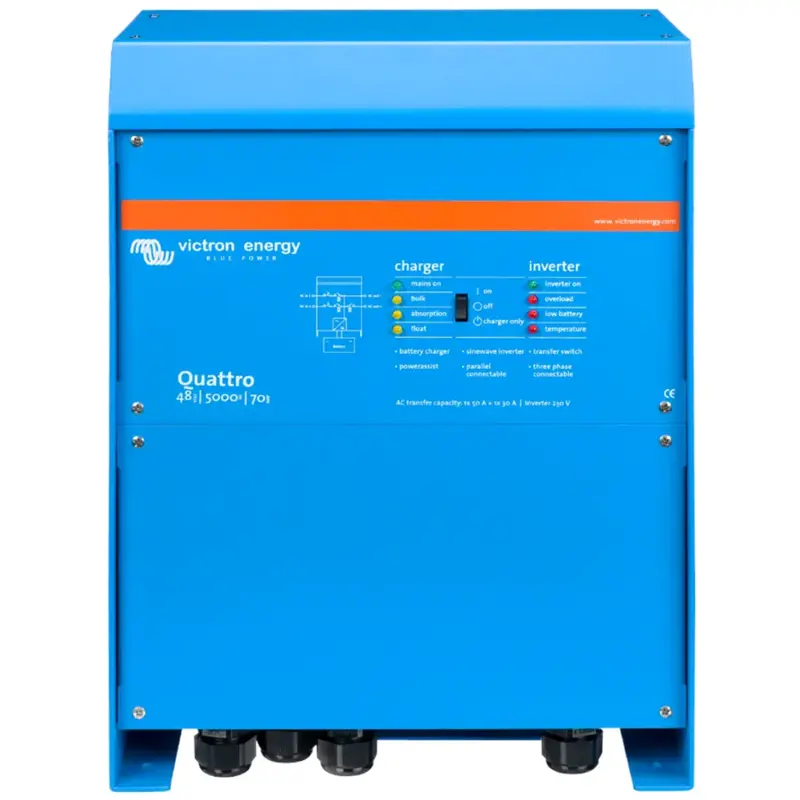 Menič/nabíjač Victron Energy Quattro 48V/5000VA/70A-100A/100A QUA485021010