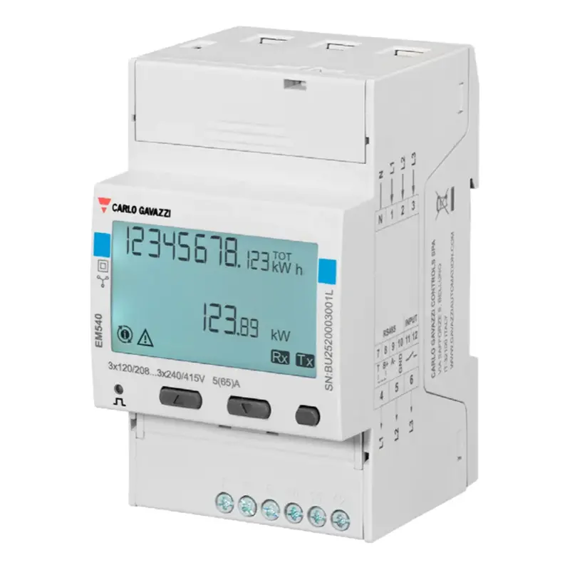Energy Meter EM540 - 3 fázový - max 65A/fázu REL200100100 Energy Meter EM540 - 3 fázový - max 65A/fázu REL200100100