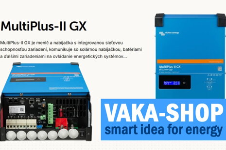 Victron MultiPlus-II GX menič/nabíjač pre solárny systém s podporou PowerAssist a integrovaným GX modulom na riadenie energie