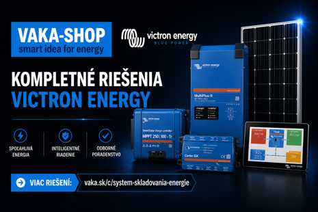 Victron Energy solárny ostrovný systém s LiFePO4 batériami pre lode a karavany