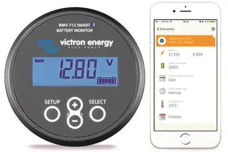 batériový monitor Bluetooth