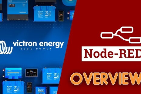 Rozhranie Node-RED pre produkty Victron Energy, umožňujúce automatizáciu a monitorovanie solárnych systémov, batérií a invertorov v reálnom čase